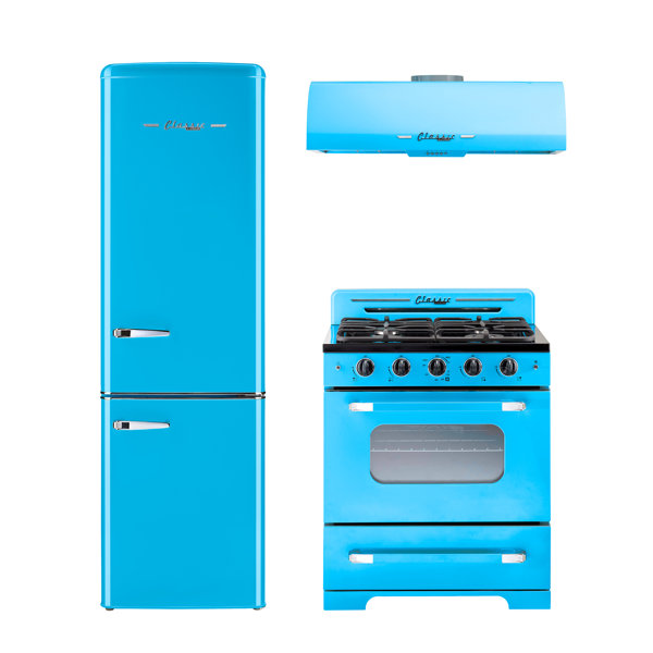 Unique Appliances Classic Retro 3 Piece Kitchen Appliance Package with